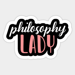 philosophy lady - philosophy girl Sticker